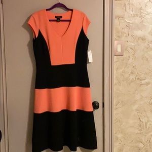 Signature by Robbie Bee striped dress XL